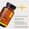 Zinc chelated 15 mg + copper