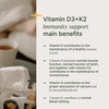 Vitamin D3 + K2, 1000 IU D3 / 25μg K2-MK7