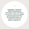 Vitamin D3 - 2000 IU (cholecalciferol)