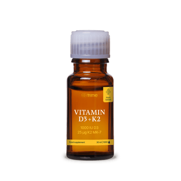 Vitamin D3 + K2, 1000 IU D3 / 25μg K2-MK7