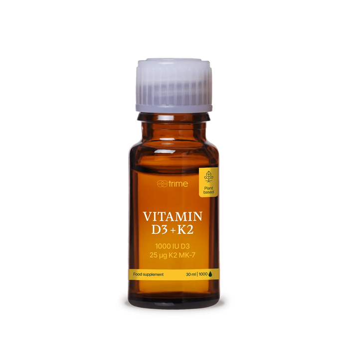 Vitamin D3 + K2, 1000 IU D3 / 25μg K2-MK7
