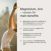 Magnesium, zinc + vitamin B6